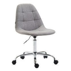 Silla de oficina Reims en tela gris