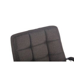 Silla de oficina Deli en tela gris oscuro