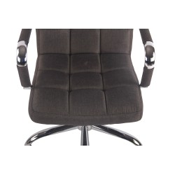 Silla de oficina Deli en tela gris oscuro
