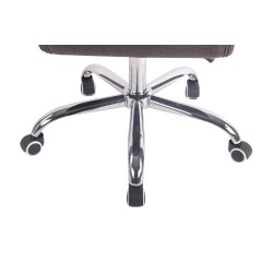 Silla de oficina Deli en tela gris oscuro