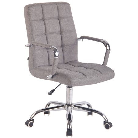 Silla de oficina Deli en tela gris