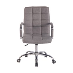 Silla de oficina Deli en tela gris