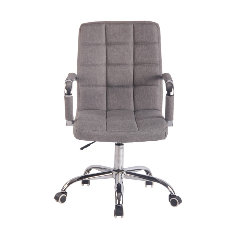 Silla de oficina Deli en tela gris