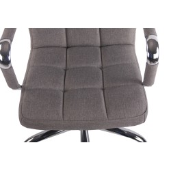 Silla de oficina Deli en tela gris