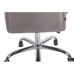 Silla de oficina Deli en tela gris