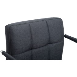 Silla de oficina Lucy V2 en tela gris oscuro