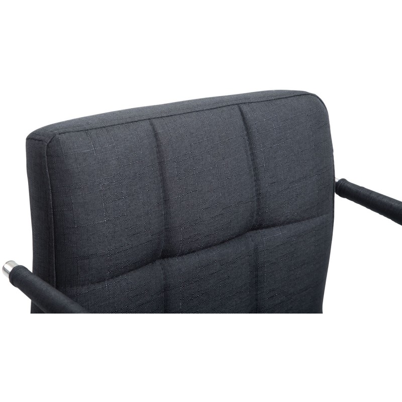 Silla de oficina Lucy V2 en tela gris oscuro