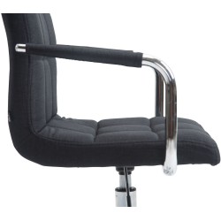 Silla de oficina Lucy V2 en tela gris oscuro