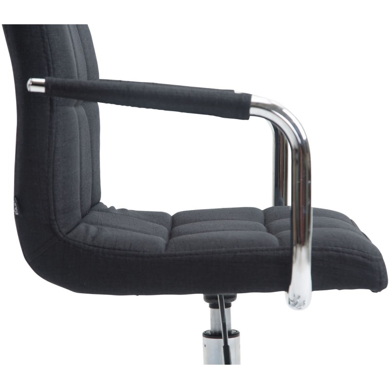 Silla de oficina Lucy V2 en tela gris oscuro