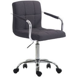 Silla de oficina Lucy V2 en tela negra