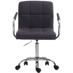 Silla de oficina Lucy V2 en tela negra