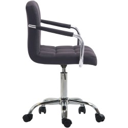 Silla de oficina Lucy V2 en tela negra