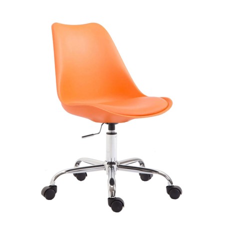 Silla de oficina Toulouse, plástico naranja