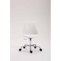 Silla de oficina de plástico blanco Toulouse