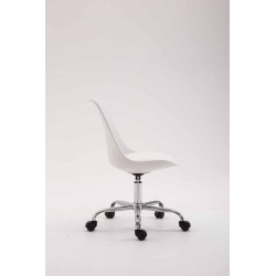 Silla de oficina de plástico blanco Toulouse