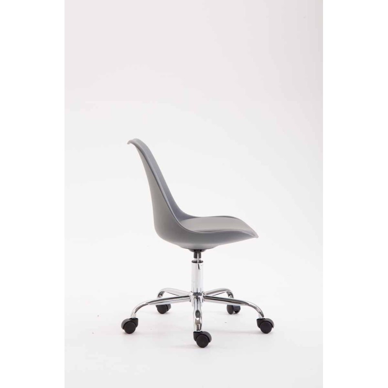 Silla de oficina Toulouse, plástico gris