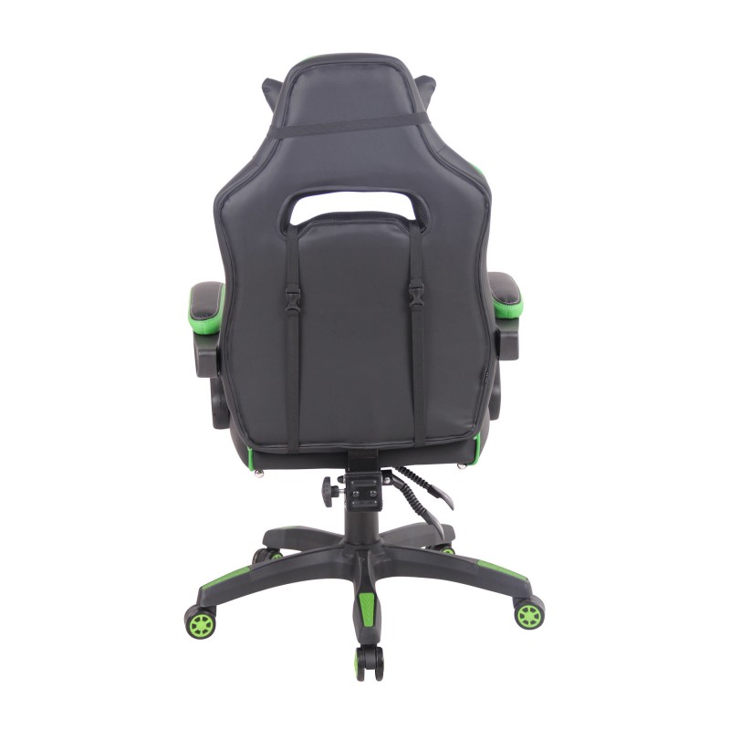 Silla de oficina Heat negra/verde