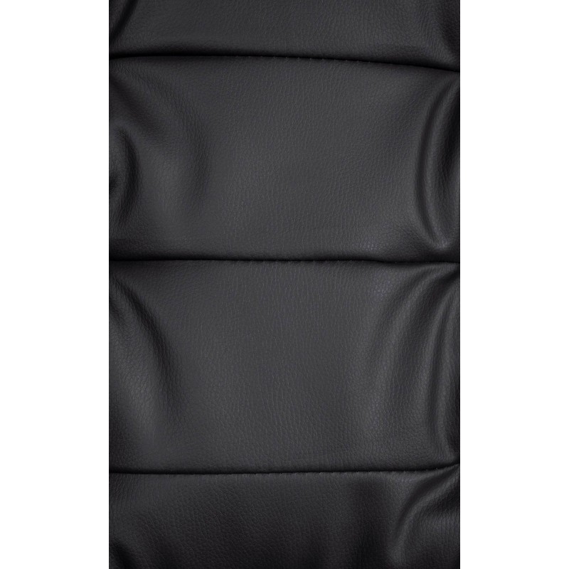 Silla de oficina Oxygen en piel sintética negra.