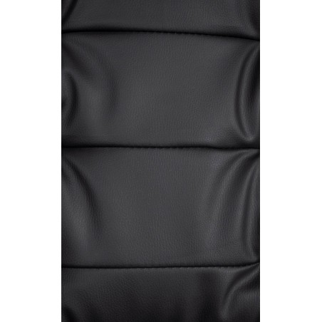 Silla de oficina Oxygen en piel sintética negra.