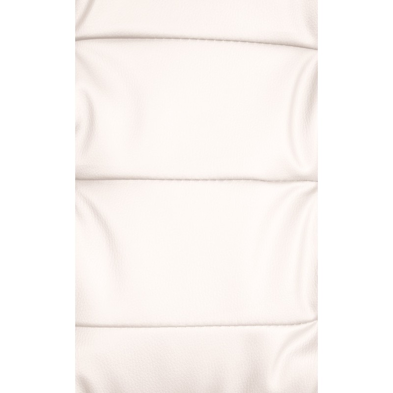 Silla de oficina Oxygen en piel sintética blanca.