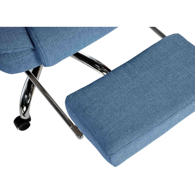 Silla de oficina Oxygen en tela azul