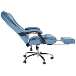 Silla de oficina Oxygen en tela azul