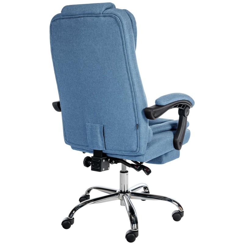 Silla de oficina Oxygen en tela azul