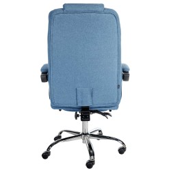 Silla de oficina Oxygen en tela azul