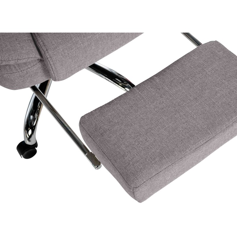 Silla de oficina Oxygen en tela gris