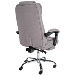 Silla de oficina Oxygen en tela gris