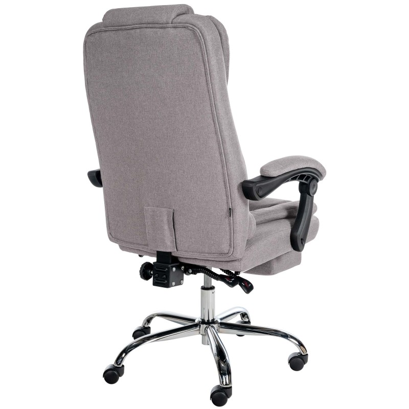 Silla de oficina Oxygen en tela gris