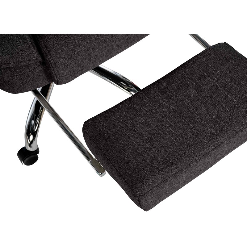 Silla de oficina Oxygen en tela negra