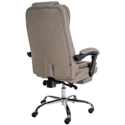 Silla de oficina Oxygen en tejido color topo