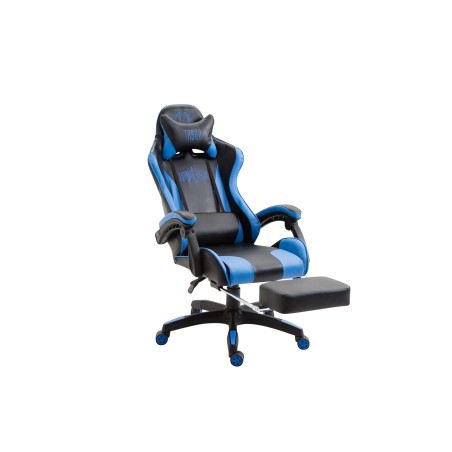 Silla de oficina Ignite en piel sintética negra/azul