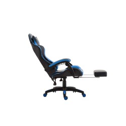 Silla de oficina Ignite en piel sintética negra/azul