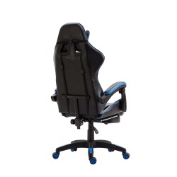 Silla de oficina Ignite en piel sintética negra/azul