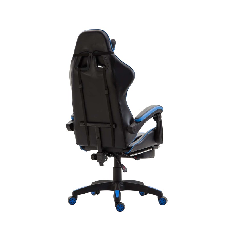 Silla de oficina Ignite en piel sintética negra/azul