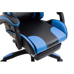 Silla de oficina Ignite en piel sintética negra/azul
