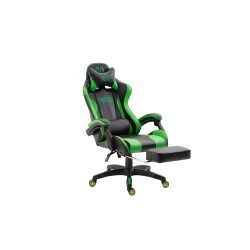 Silla de oficina Ignite en piel sintética negra/verde