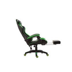 Silla de oficina Ignite en piel sintética negra/verde