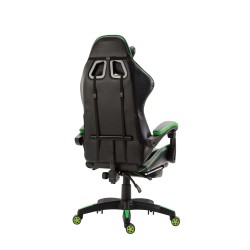 Silla de oficina Ignite en piel sintética negra/verde