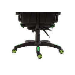 Silla de oficina Ignite en piel sintética negra/verde