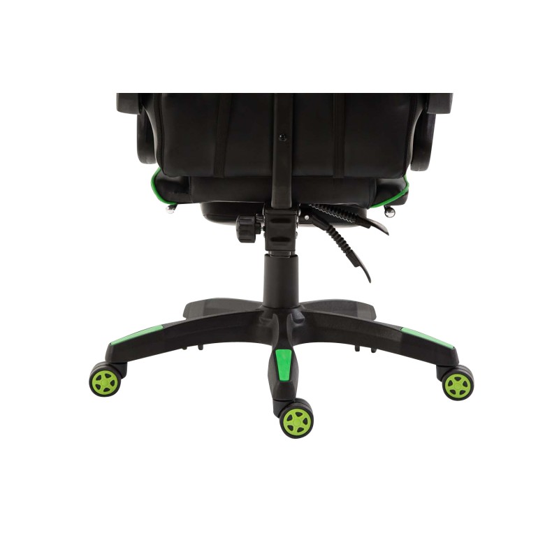 Silla de oficina Ignite en piel sintética negra/verde