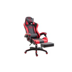 Silla de oficina Ignite en piel sintética negra/roja