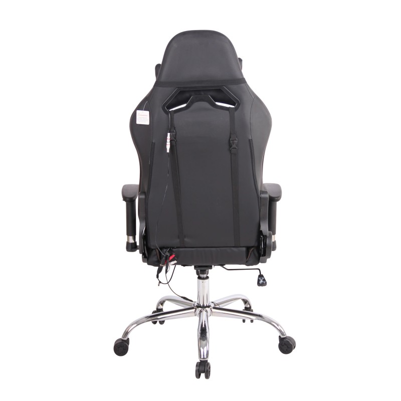 Silla de oficina Limit XM en piel sintética negra/marrón