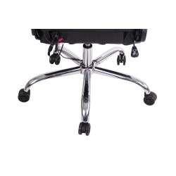 Silla de oficina Limit XM en piel sintética negra/marrón