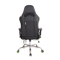 Silla de oficina Limit XM en piel sintética negra/verde
