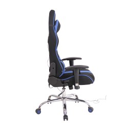 Silla de oficina Limit XM en tela negra/azul