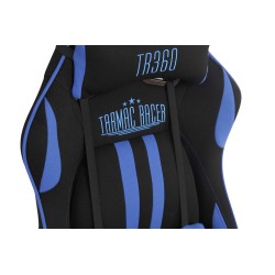 Silla de oficina Limit XM en tela negra/azul