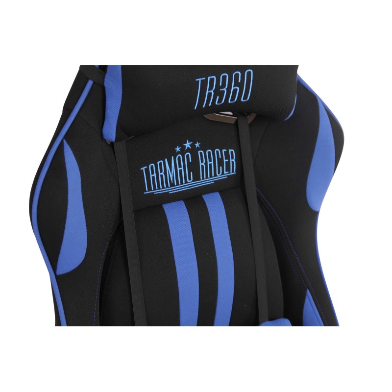 Silla de oficina Limit XM en tela negra/azul